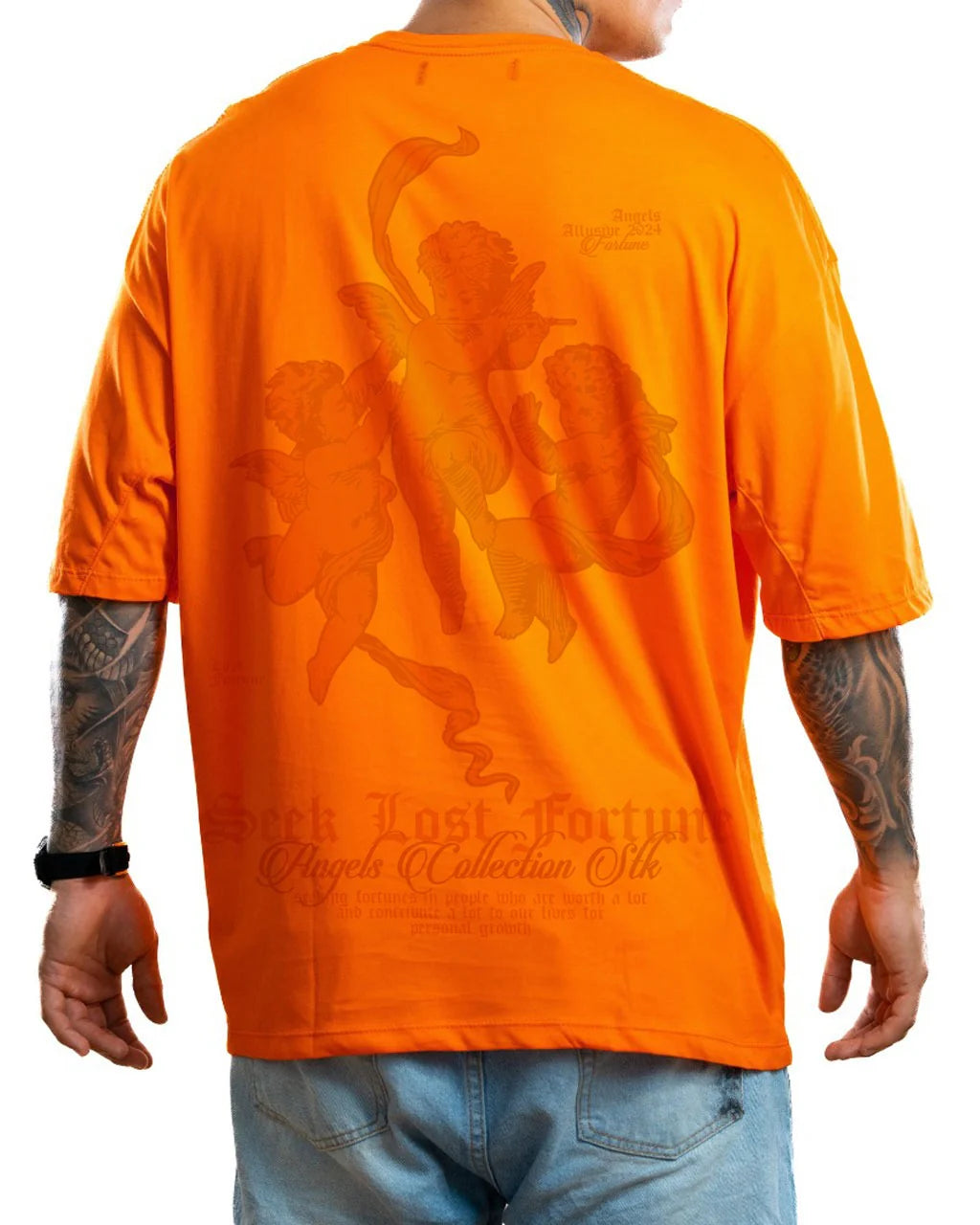 Oversize Seek Lost Fortune Naranja
