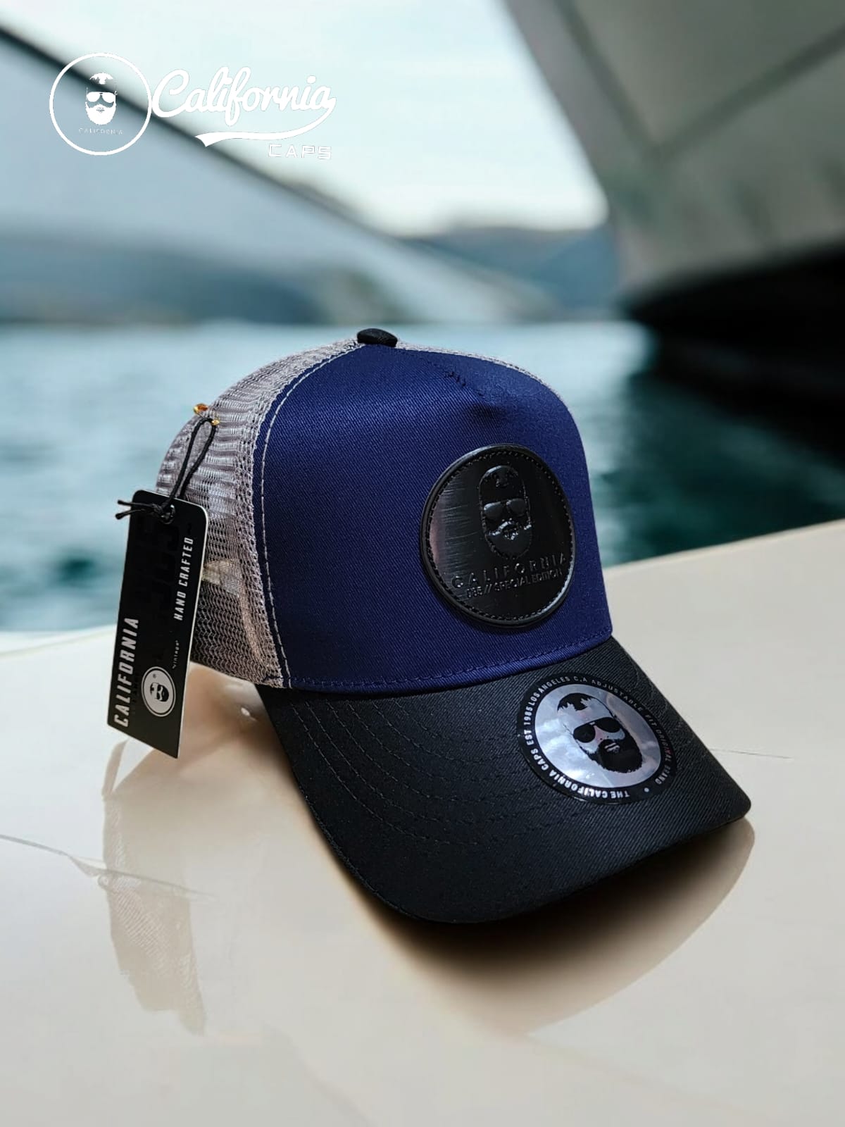 Gorra 1.1 California Azul Turqui Malla