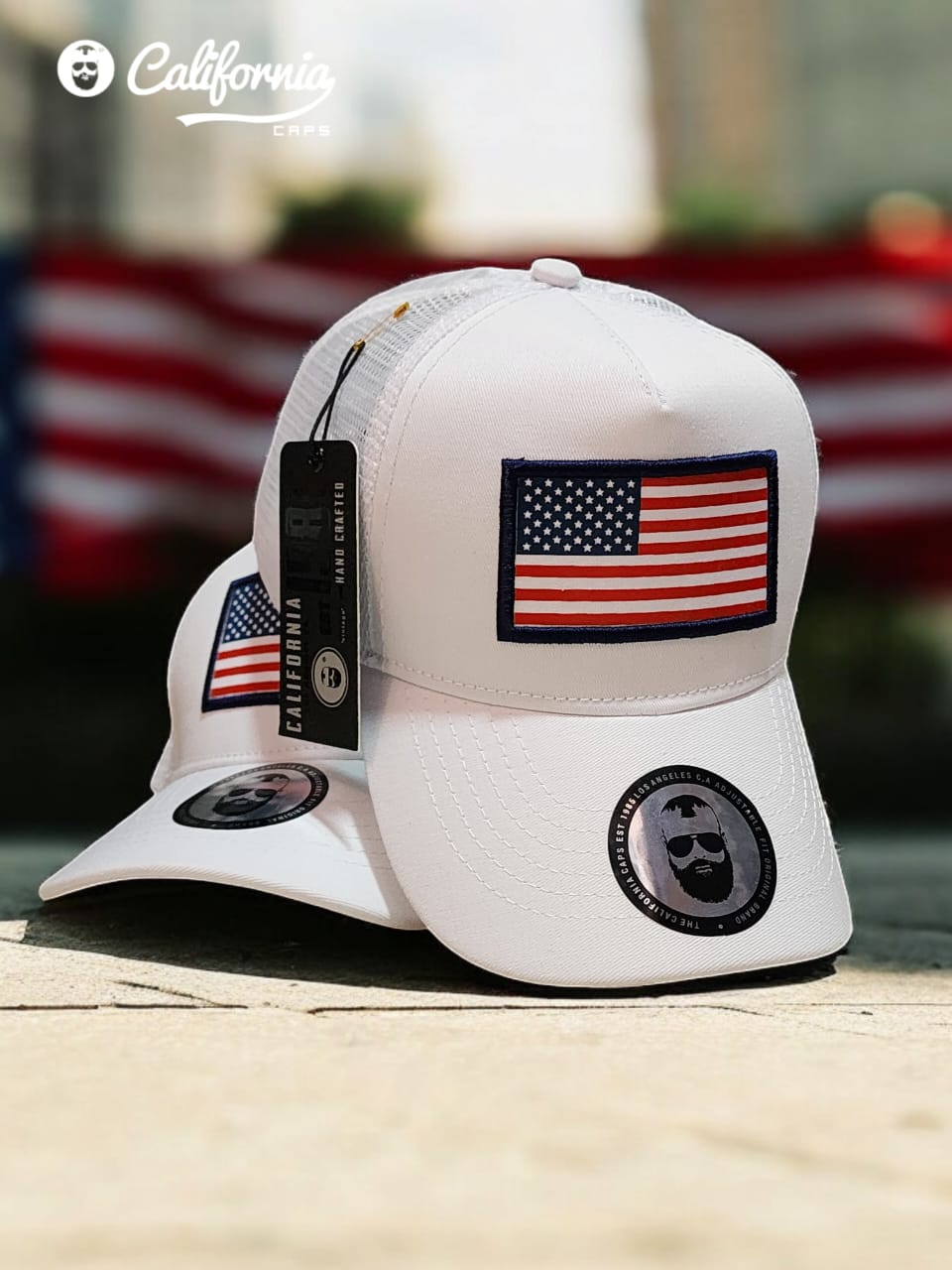 Gorra 1.1 California Blanca USA