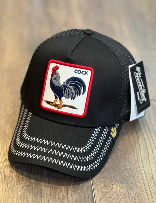 Gorra 1.1  Cock Negra (Malla)