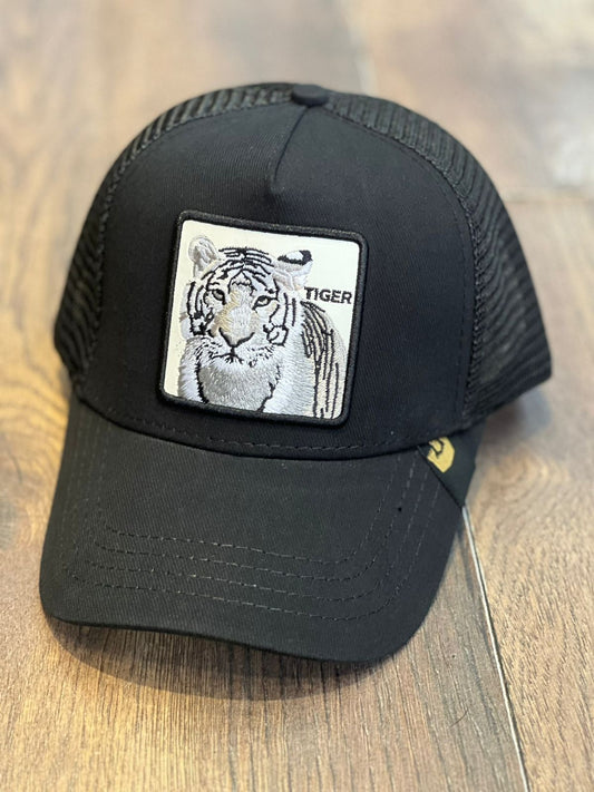 Gorra 1.1 Negra Tigre (Malla)