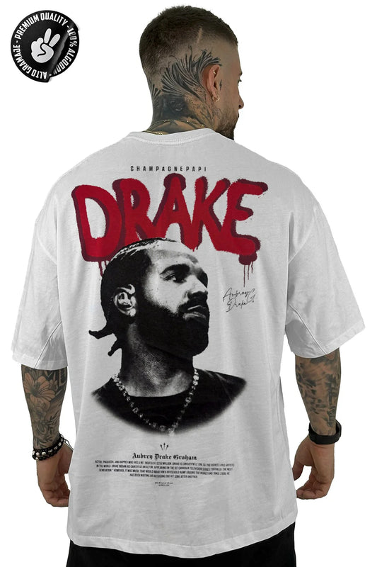 Oversize Drake Blanca ALTO GRAMAJE