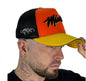 Gorra Especial Miami  Negra/Naranja