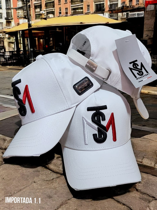 Gorra Especial Monast Blanca/Negra Roja