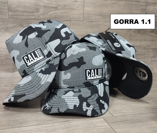 Gorra 1.1 California Camuflada Gris/Negra