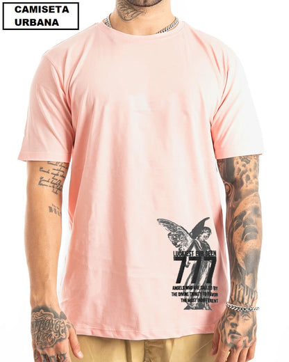 Camiseta Luckiest 777 Rosada