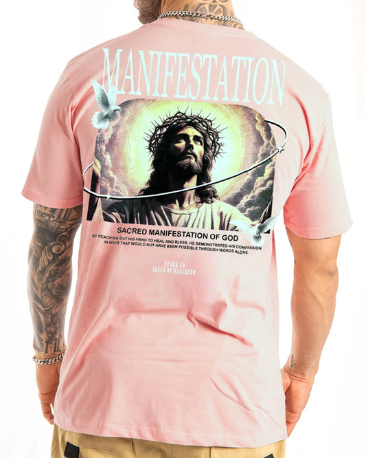 Camiseta Manifestation of God Rosada