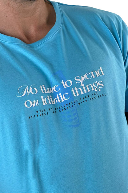 Camiseta No time to Spend Azul