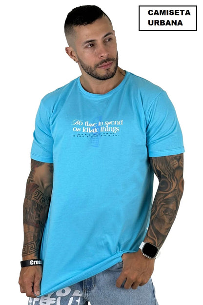 Camiseta No time to Spend Azul