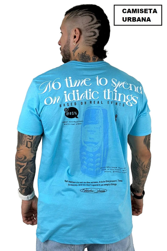 Camiseta No time to Spend Azul