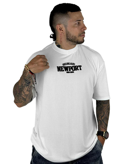 Oversize Blanca NewPort Texturizada