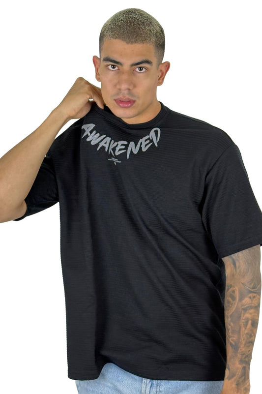 Oversize Negra Awakened Texturizada