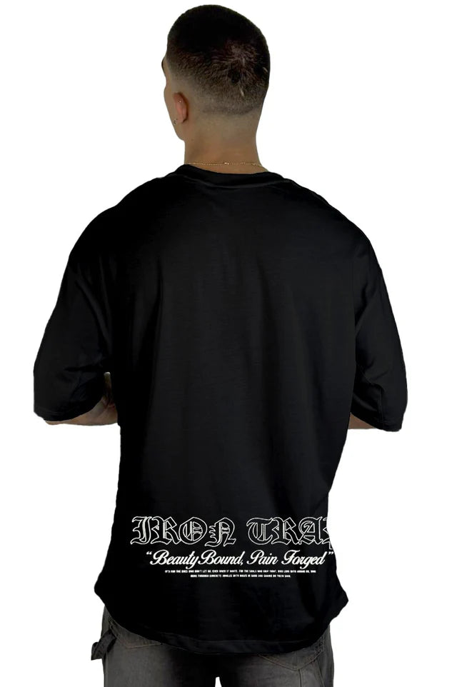 Oversize Negra Iron Trap Alto Gramaje