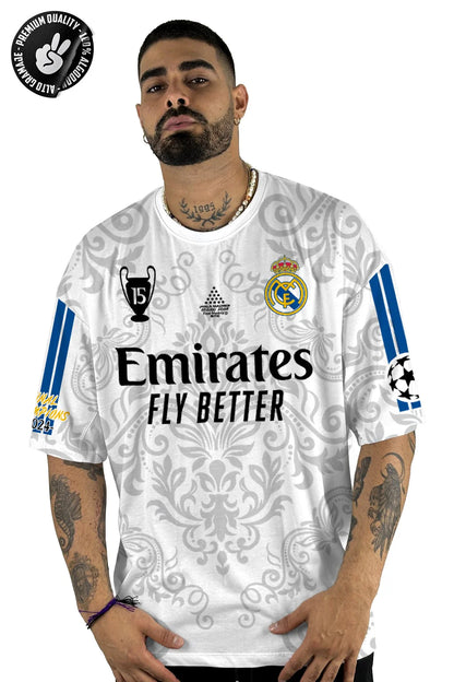 Oversize Real Madrid 15 blanca ALTO GRAMAJE