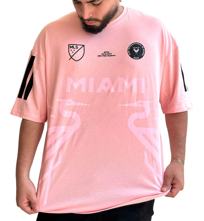 Oversize Miami Messi Rosada