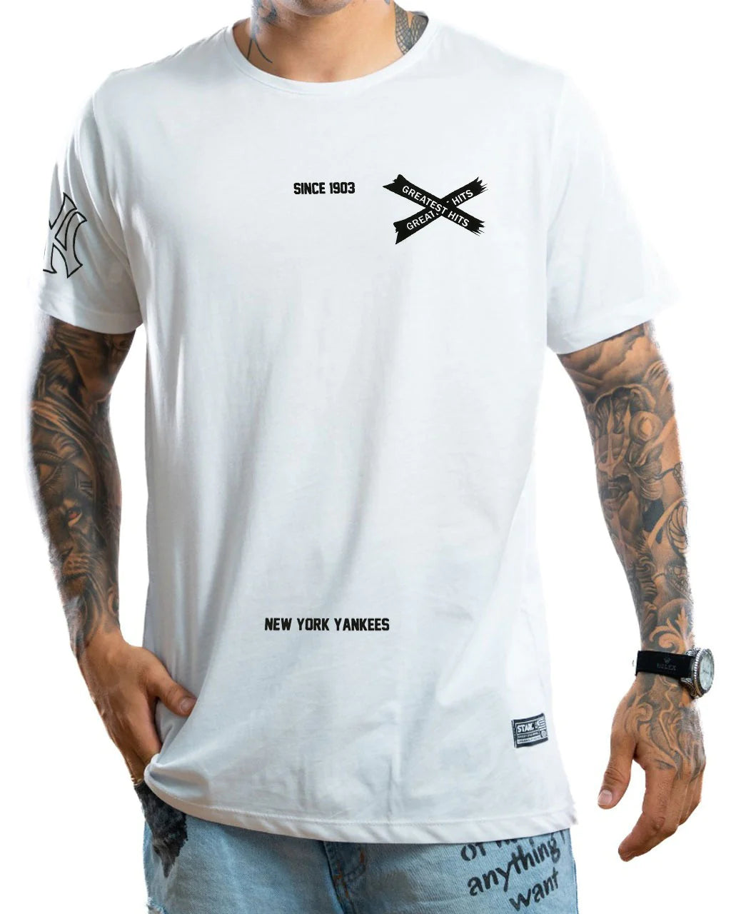 Camiseta Yankee Bronx Blanca